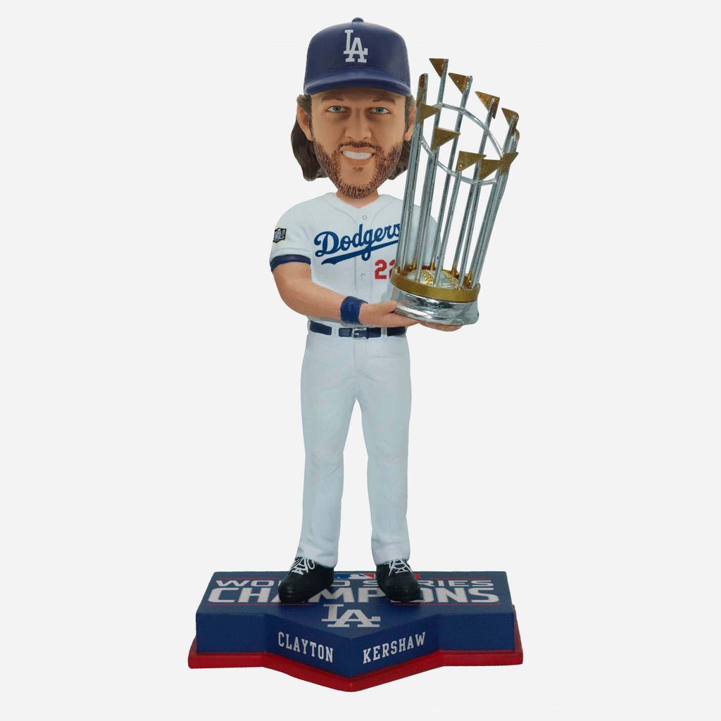 Clayton Kershaw Los Angeles Dodgers 2020 World Series Champions Bobblehead FOCO - FOCO.com