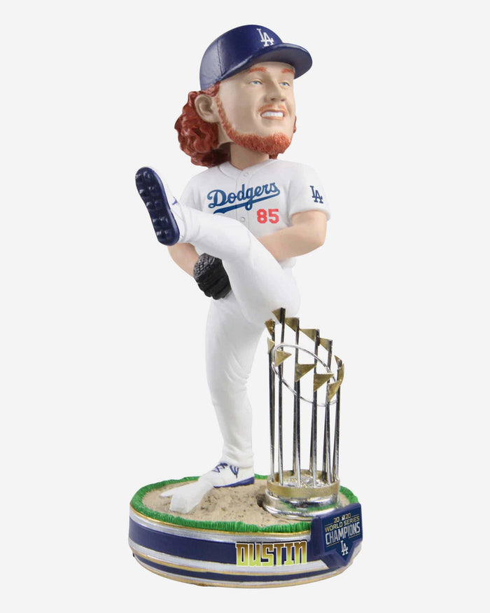 Dustin May Los Angeles Dodgers 2020 World Series Champions Moment Bobblehead FOCO - FOCO.com