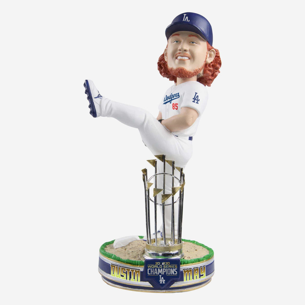 Dustin May Los Angeles Dodgers 2020 World Series Champions Moment Bobblehead FOCO - FOCO.com