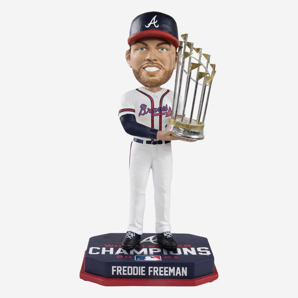 Freddie Freeman Atlanta Braves 2021 World Series Champions Bobblehead FOCO - FOCO.com