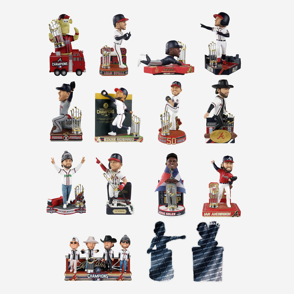 Atlanta Braves 2021 World Series Champions Bobblehead Set FOCO - FOCO.com