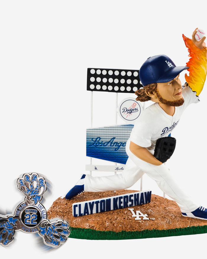 Clayton Kershaw Los Angeles Dodgers Bobblehead & Diztracto Spinnerz FOCO - FOCO.com