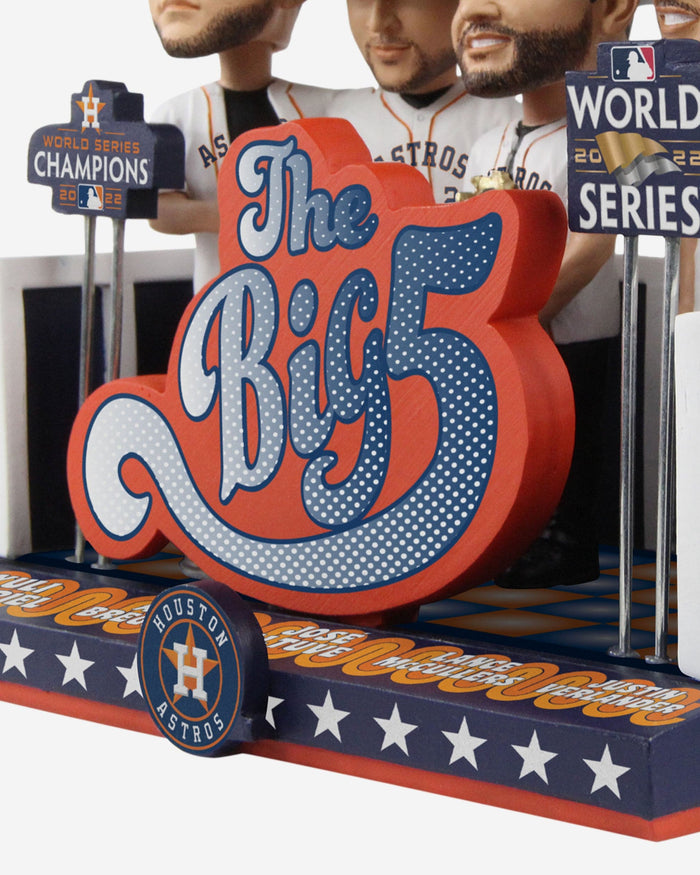 Houston Astros 2022 World Series Champions The Big Five Mini Bobblehead Scene FOCO - FOCO.com