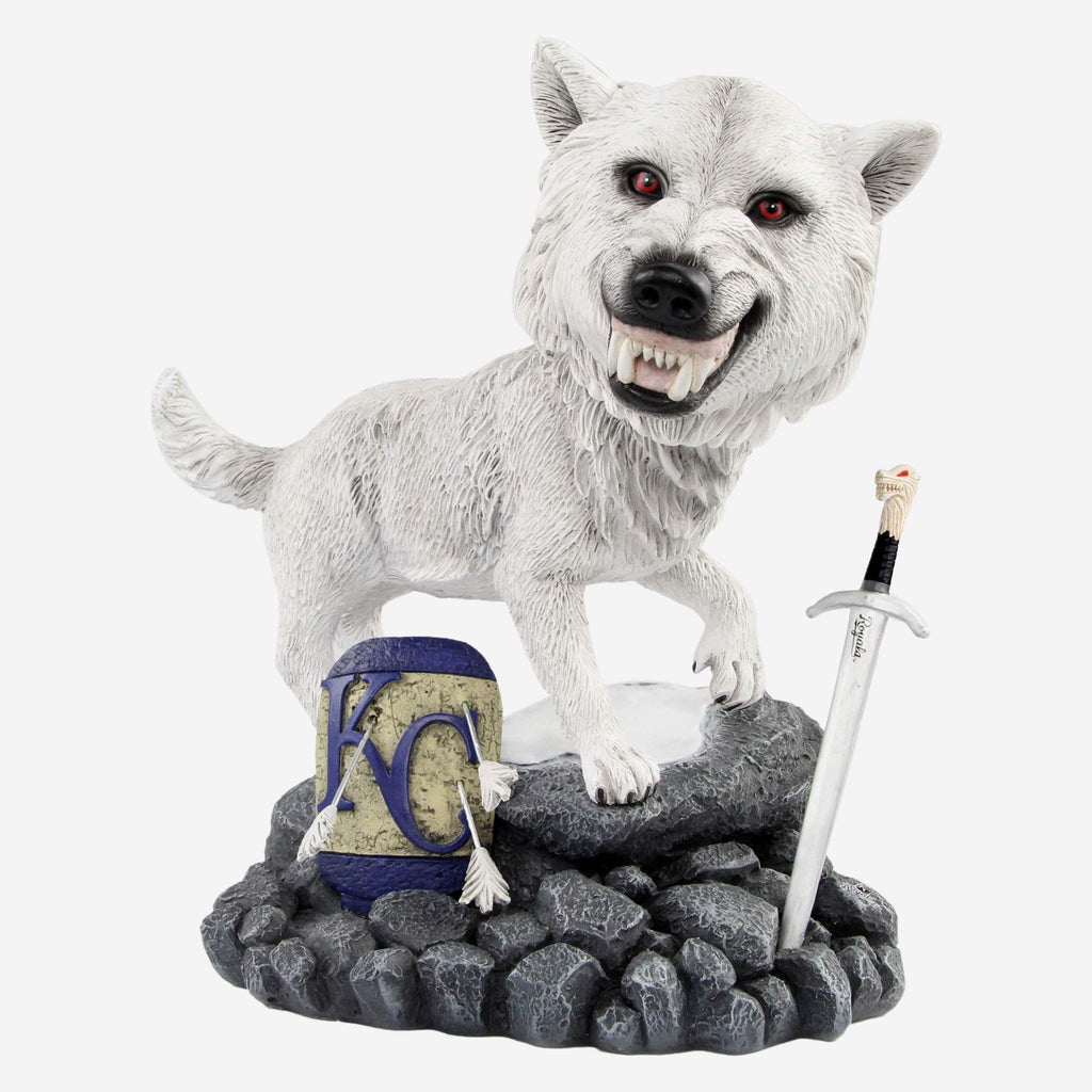 Game of Thrones™ Kansas City Royals Direwolf Bobblehead FOCO - FOCO.com