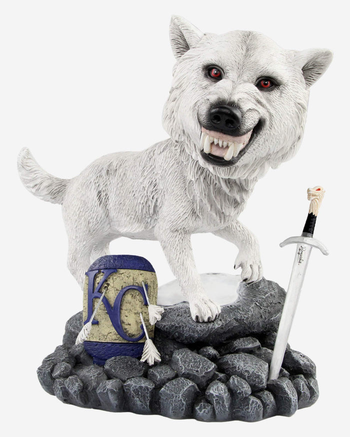 Game of Thrones™ Kansas City Royals Direwolf Bobblehead FOCO - FOCO.com