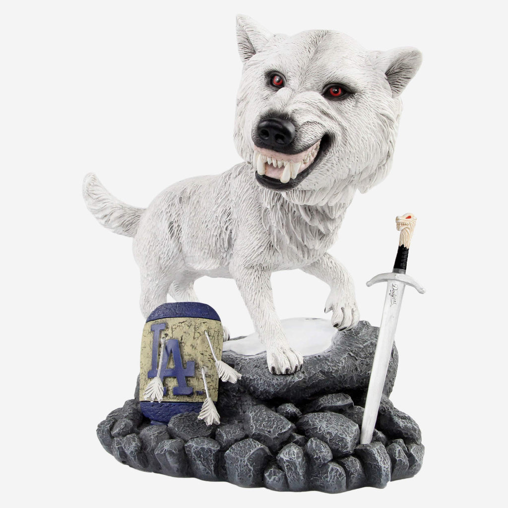 Game of Thrones™ Los Angeles Dodgers Direwolf Bobblehead FOCO - FOCO.com