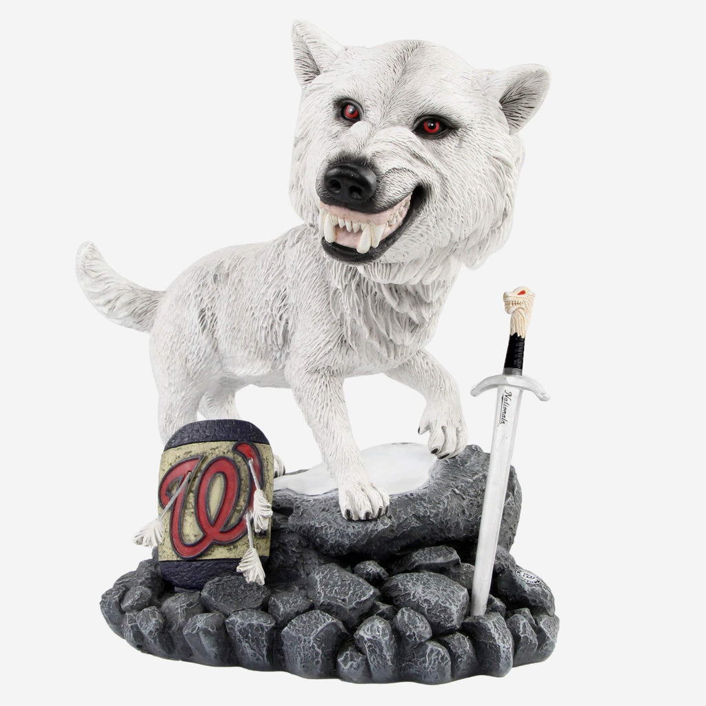Game of Thrones™ Washington Nationals Direwolf Bobblehead FOCO - FOCO.com