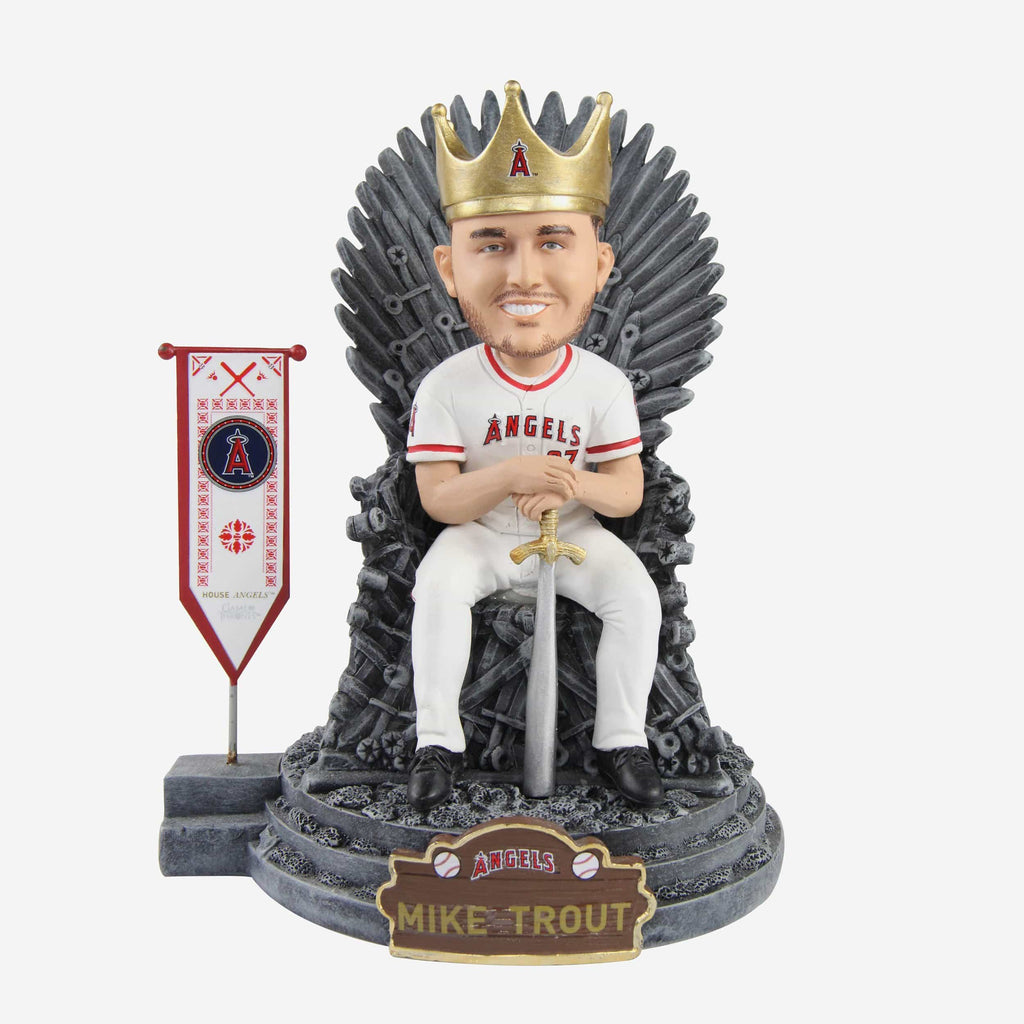 Game of Thrones™ Los Angeles Angels Mike Trout Iron Throne Bobblehead FOCO - FOCO.com