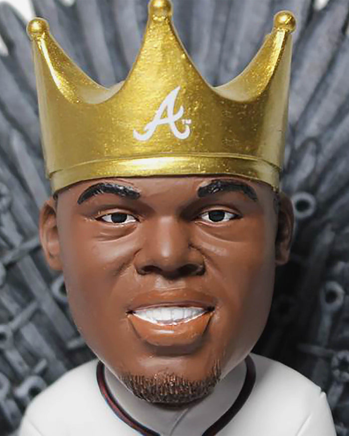 Game of Thrones™ Atlanta Braves Ronald Acuna Jr Iron Throne Bobblehead FOCO - FOCO.com