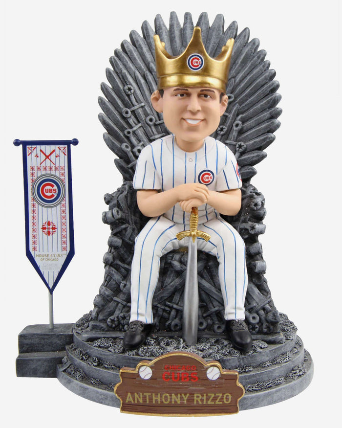 Game of Thrones™ Chicago Cubs Anthony Rizzo Iron Throne Bobblehead FOCO - FOCO.com