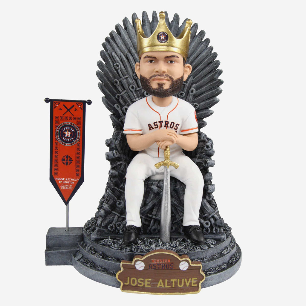 Game of Thrones™ Houston Astros Jose Altuve Iron Throne Bobblehead FOCO - FOCO.com