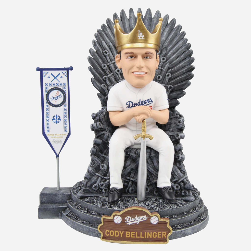 Game of Thrones™ Los Angeles Dodgers Cody Bellinger Iron Throne Bobblehead FOCO - FOCO.com