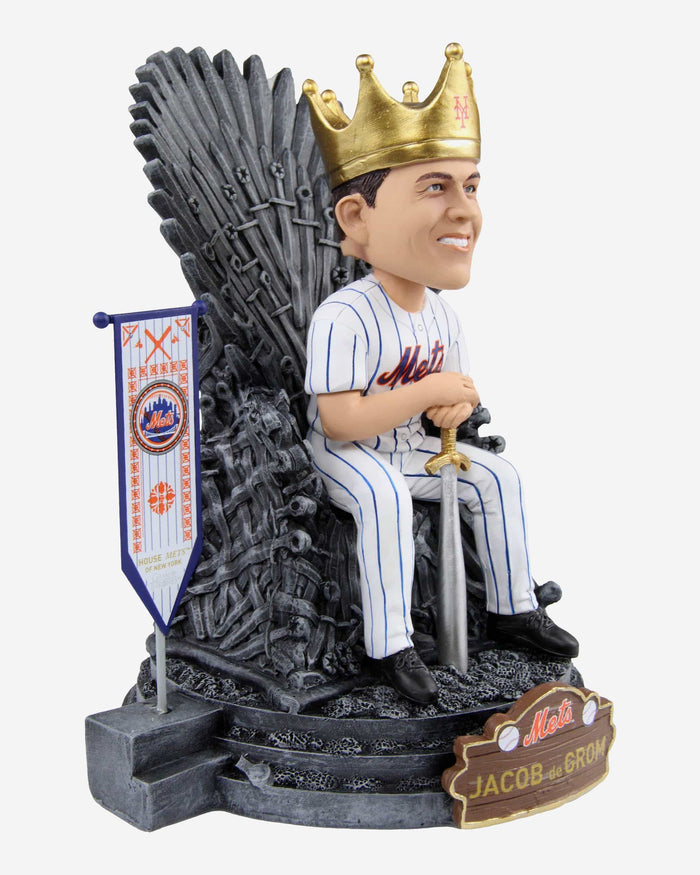 Game of Thrones™ New York Mets Jacob deGrom Iron Throne Bobblehead FOCO - FOCO.com