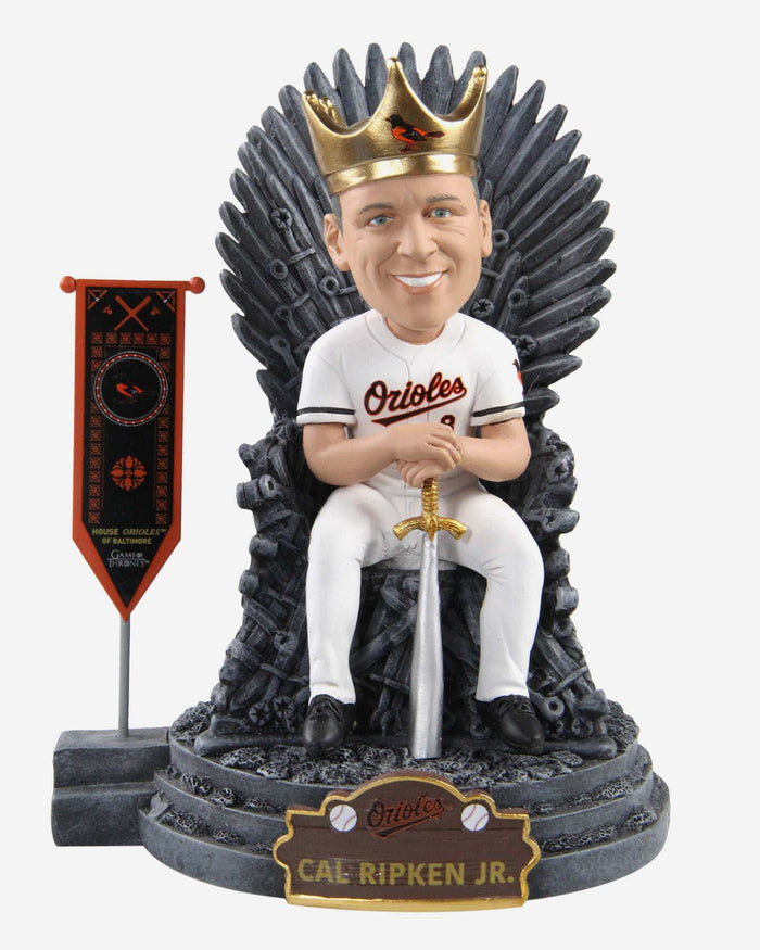 Game of Thrones™ Cal Ripken Jr Baltimore Orioles Iron Throne Legends Bobblehead FOCO - FOCO.com