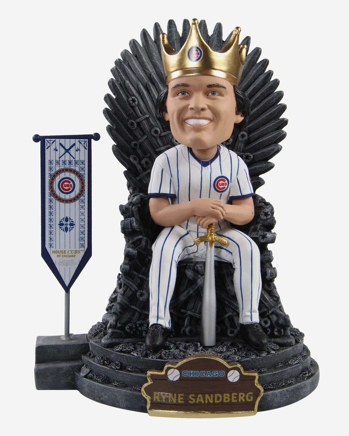 Game of Thrones™ Ryne Sandberg Chicago Cubs Iron Throne Legends Bobblehead FOCO - FOCO.com