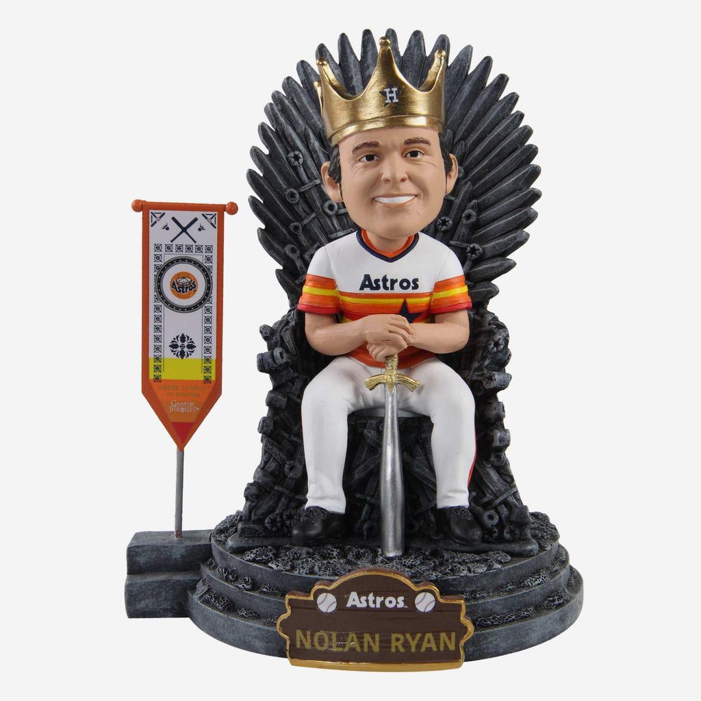 Game of Thrones™ Nolan Ryan Houston Astros Iron Throne Legends Bobblehead FOCO - FOCO.com
