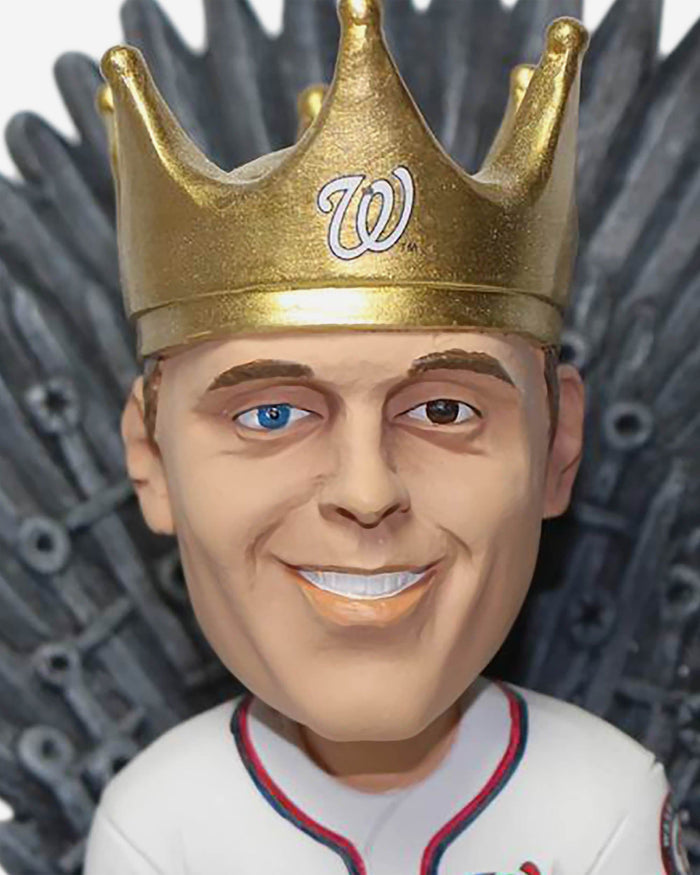Game of Thrones™ Washington Nationals Max Scherzer Iron Throne Bobblehead FOCO - FOCO.com