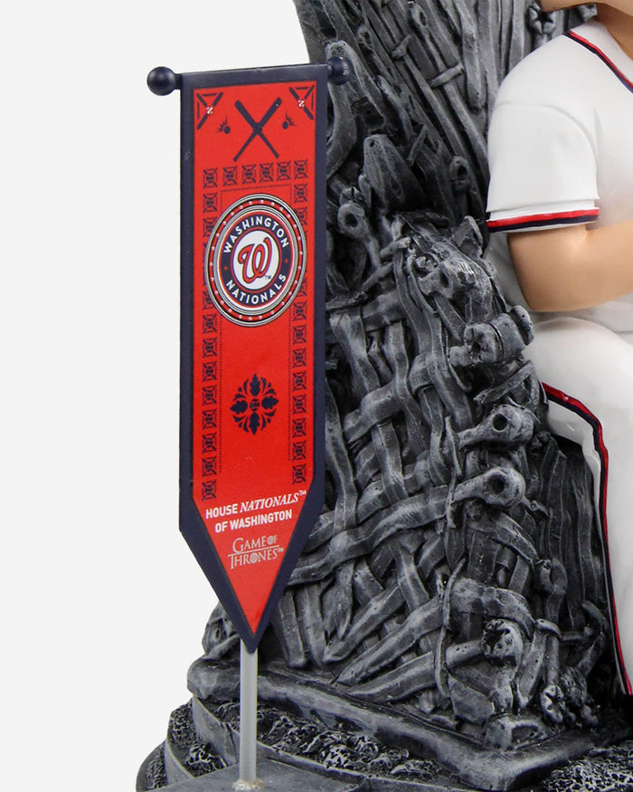Game of Thrones™ Washington Nationals Max Scherzer Iron Throne Bobblehead FOCO - FOCO.com