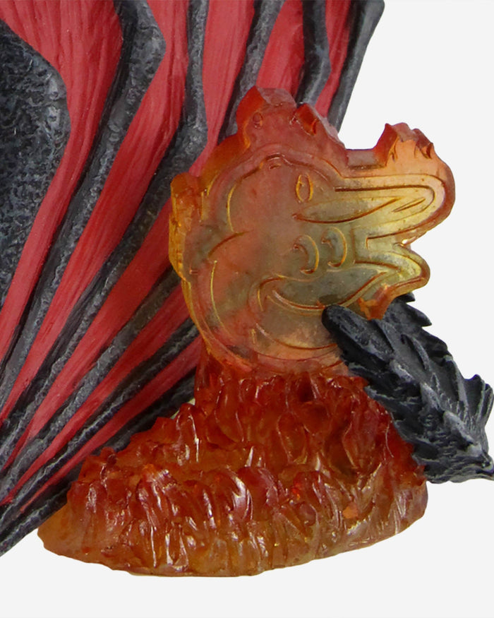 Game of Thrones™ Baltimore Orioles The Oriole Bird Mascot On Fire Dragon Bobblehead FOCO - FOCO.com