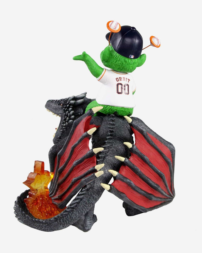Game of Thrones™ Houston Astros Orbit Mascot On Fire Dragon Bobblehead FOCO - FOCO.com