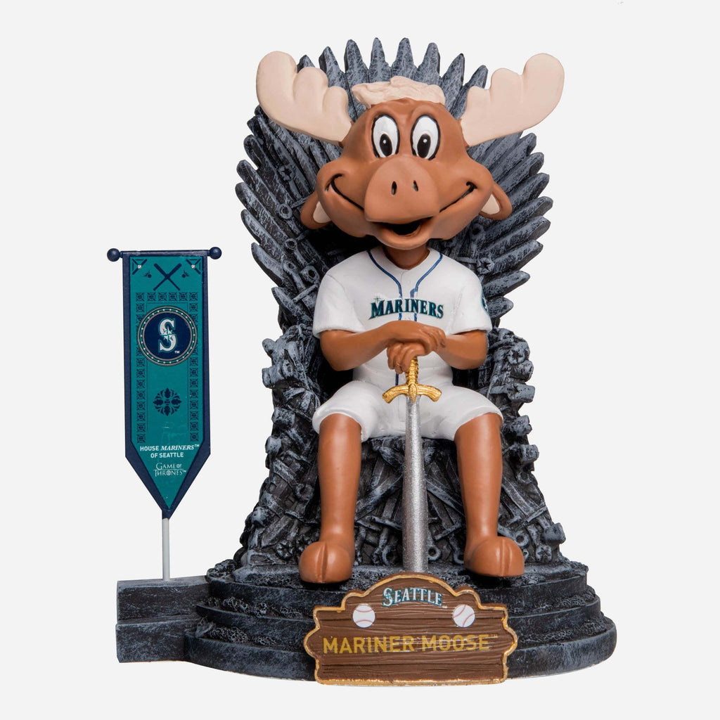 Game of Thrones™ Seattle Mariners Mariner Moose Mascot Bobblehead FOCO - FOCO.com