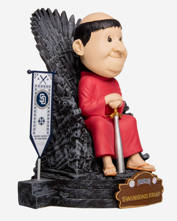 Game of Thrones™ San Diego Padres Swinging Friar Mascot Bobblehead FOCO - FOCO.com