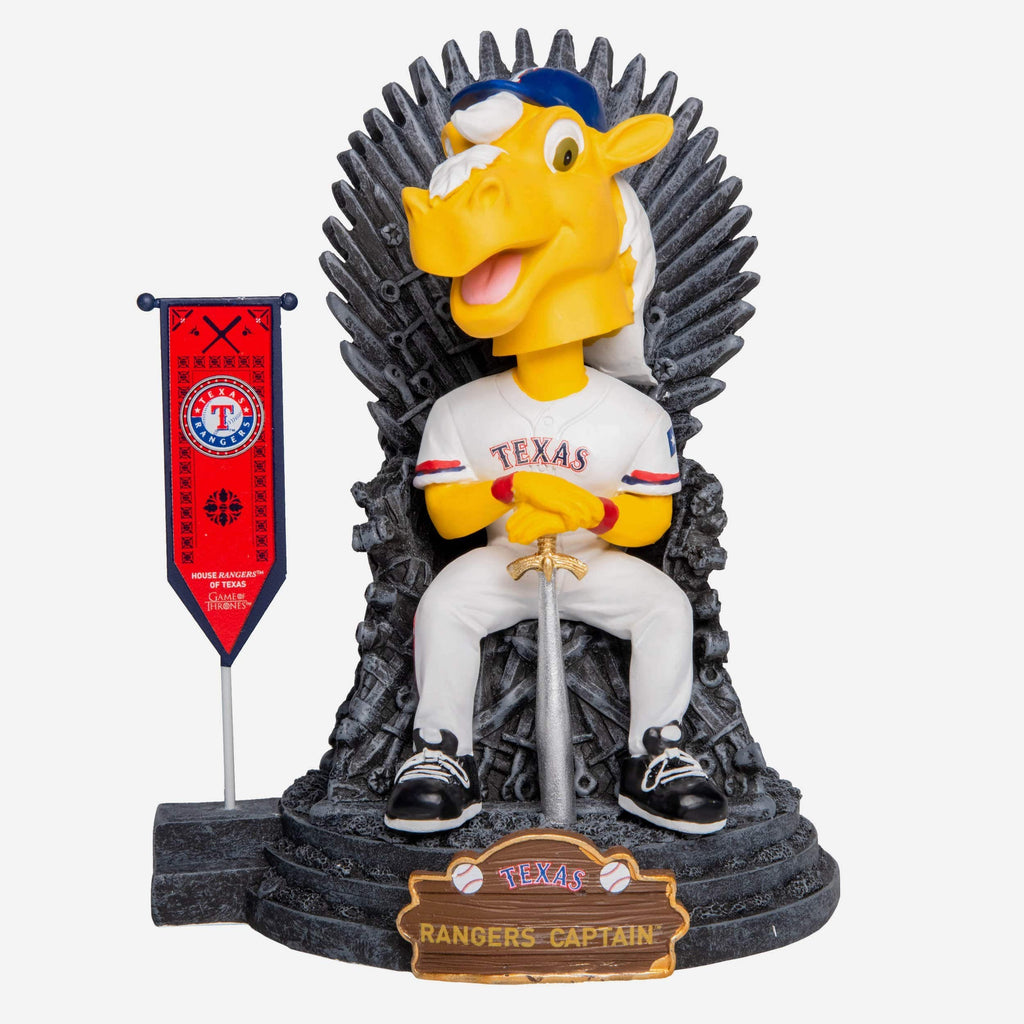 Game of Thrones™ Texas Rangers Rangers Captain Mascot Bobblehead FOCO - FOCO.com