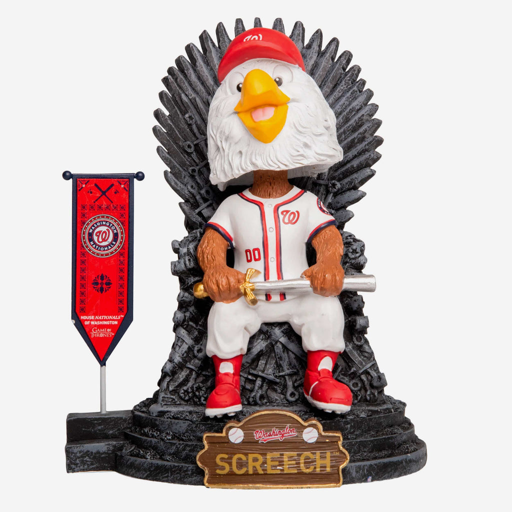 Game of Thrones™ Washington Nationals Screech Mascot Bobblehead FOCO - FOCO.com