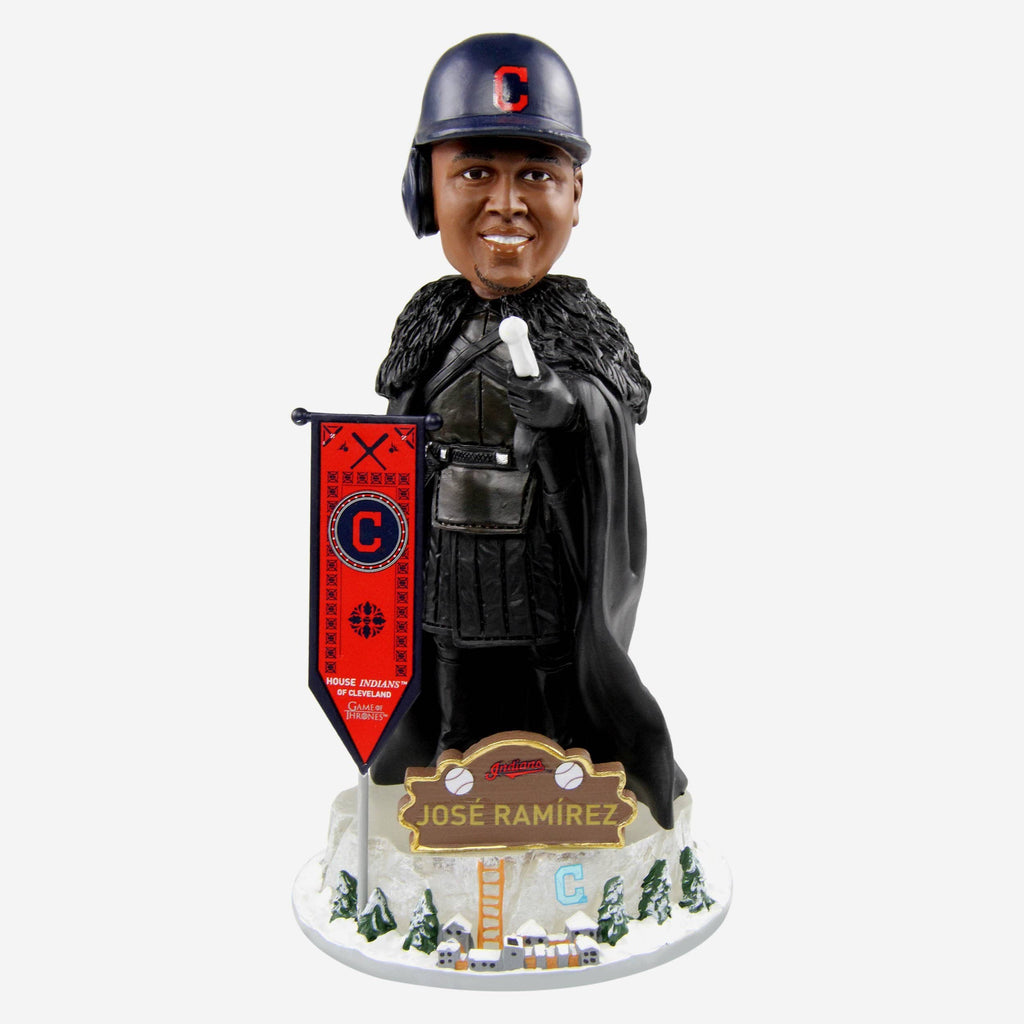 Game of Thrones™ Cleveland Guardians Jose Ramirez Night's Watch Bobblehead FOCO - FOCO.com