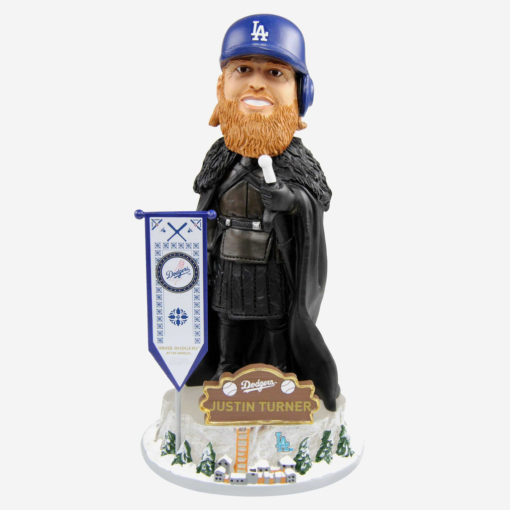 Game of Thrones™ Los Angeles Dodgers Justin Turner Night's Watch Bobblehead FOCO - FOCO.com