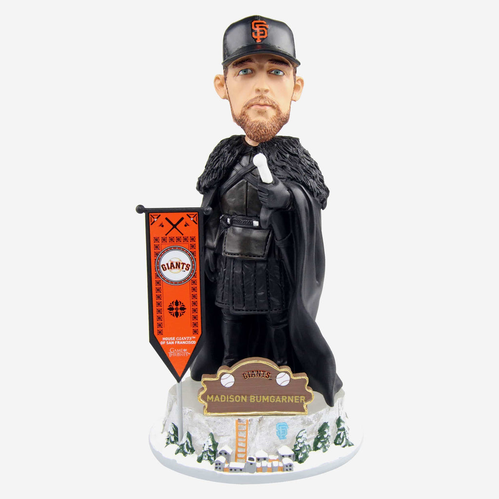 Game of Thrones™ San Francisco Giants Madison Bumgarner Night's Watch Bobblehead FOCO - FOCO.com