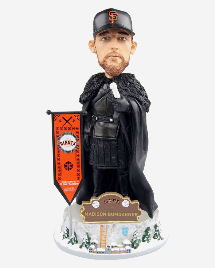 Game of Thrones™ San Francisco Giants Madison Bumgarner Night's Watch Bobblehead FOCO - FOCO.com