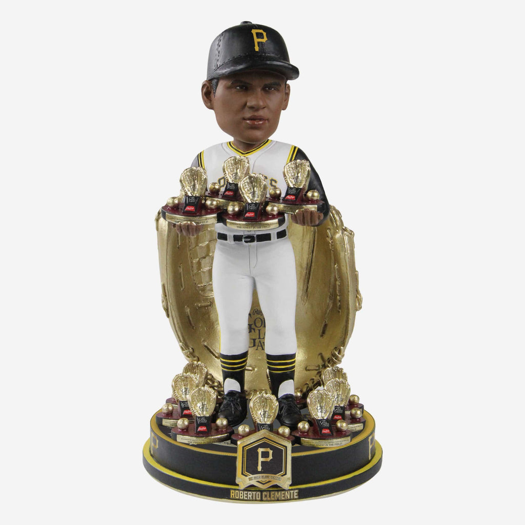 Roberto Clemente Pittsburgh Pirates 12x Gold Glove Award Bobblehead FOCO - FOCO.com