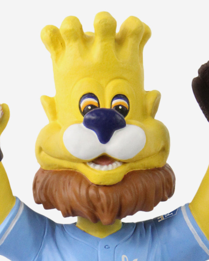 Sluggerrr Kansas City Royals Retro Jersey Mascot Bobblehead FOCO - FOCO.com