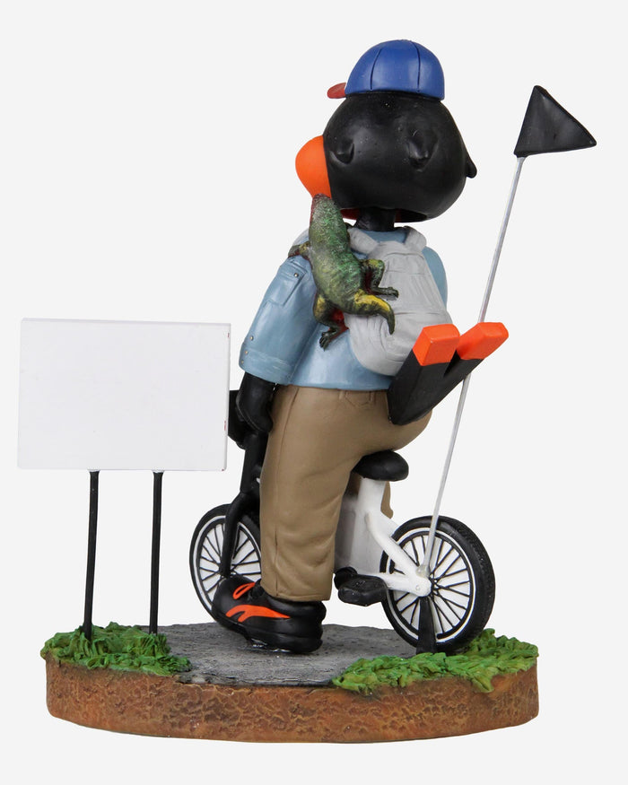 The Oriole Bird Baltimore Orioles Stranger Things Mascot On Bike Bobblehead FOCO - FOCO.com