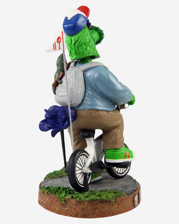 Phillie Phanatic Philadelphia Phillies Stranger Things Mascot On Bike Bobblehead FOCO - FOCO.com