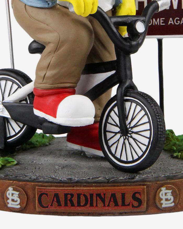 Fredbird St Louis Cardinals Stranger Things Mascot On Bike Bobblehead FOCO - FOCO.com