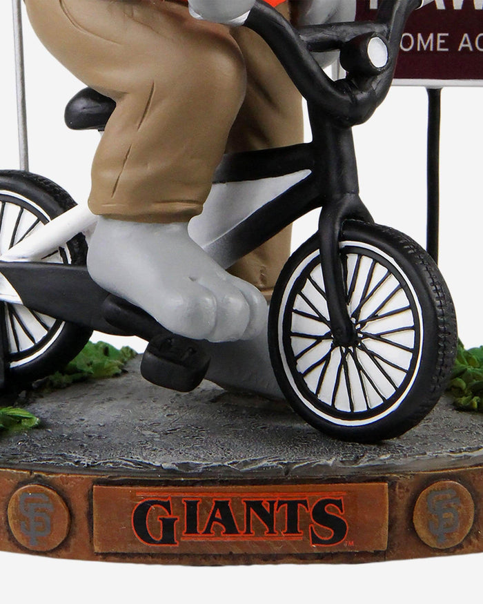 Lou Seal San Francisco Giants Stranger Things Mascot On Bike Bobblehead FOCO - FOCO.com