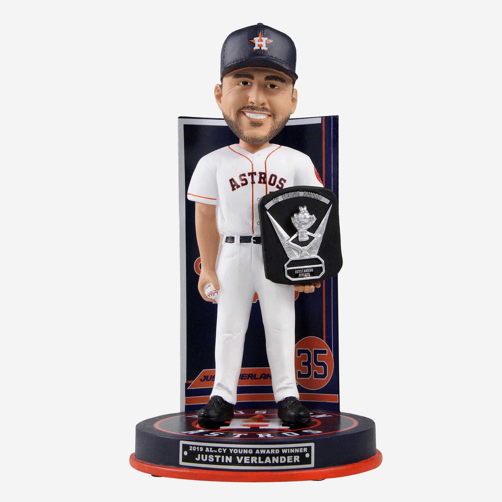 Justin Verlander Houston Astros 2019 American League Cy Young Award Bobblehead FOCO - FOCO.com