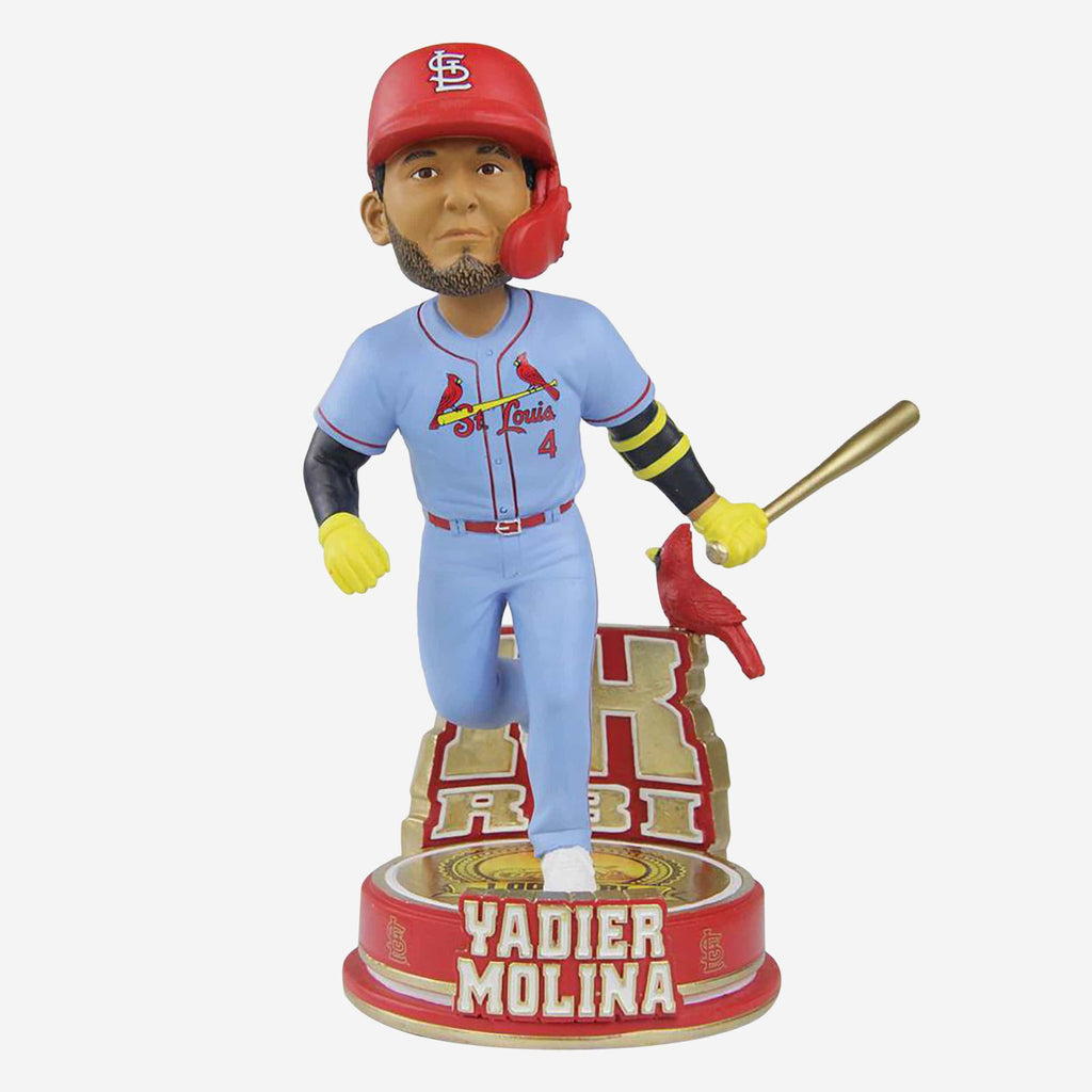 Yadier Molina St Louis Cardinals Milestone 1000 RBI Bobblehead FOCO - FOCO.com