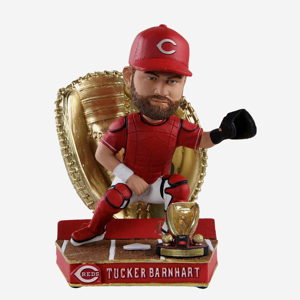 Tucker Barnhart Cincinnati Reds 2020 Gold Glove Bobblehead FOCO - FOCO.com