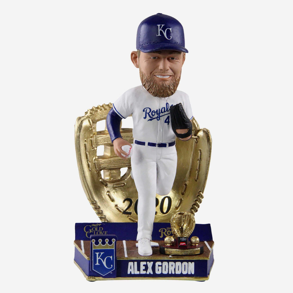 Alex Gordon Kansas City Royals 2020 Gold Glove Bobblehead FOCO - FOCO.com
