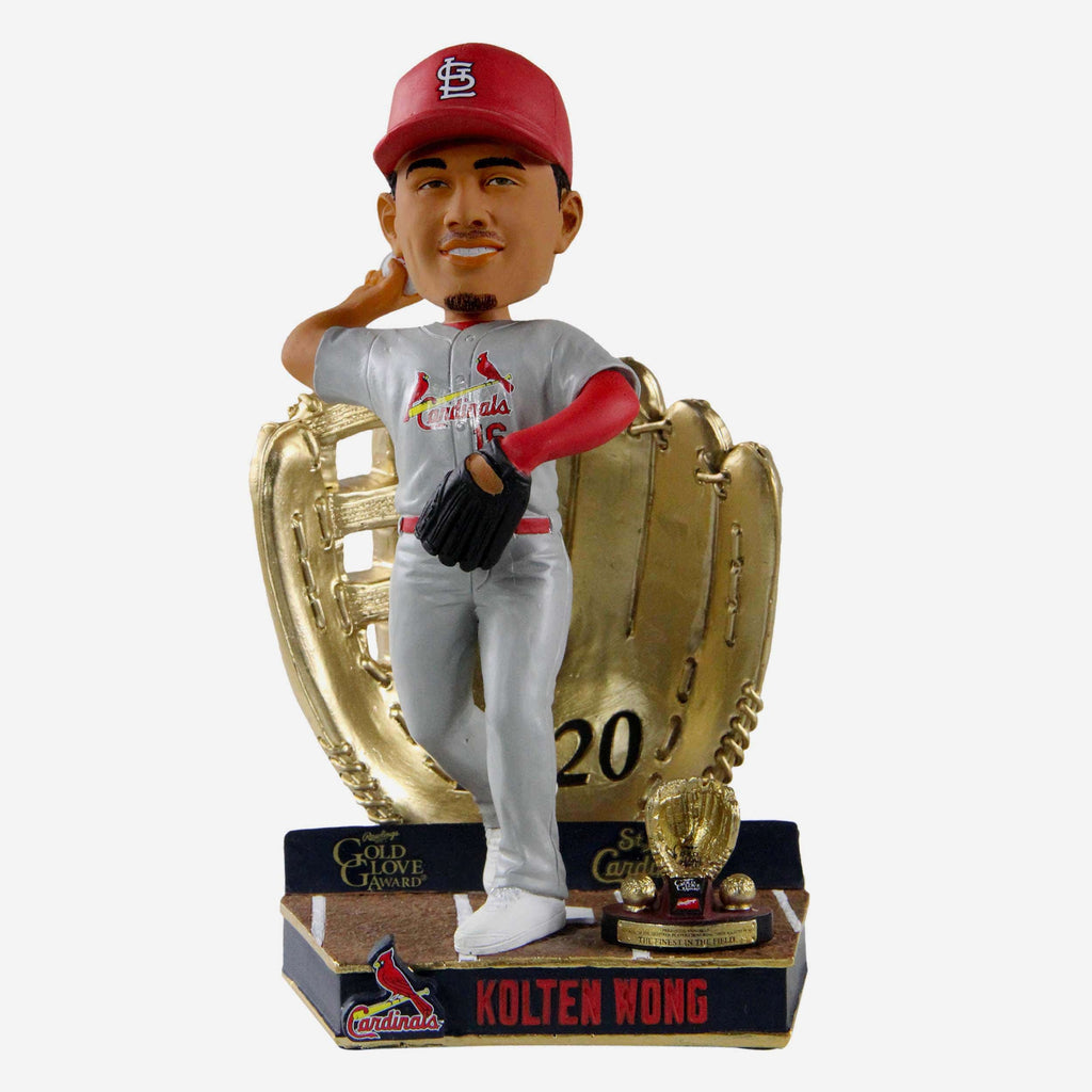 Kolten Wong St Louis Cardinals 2020 Gold Glove Bobblehead FOCO - FOCO.com