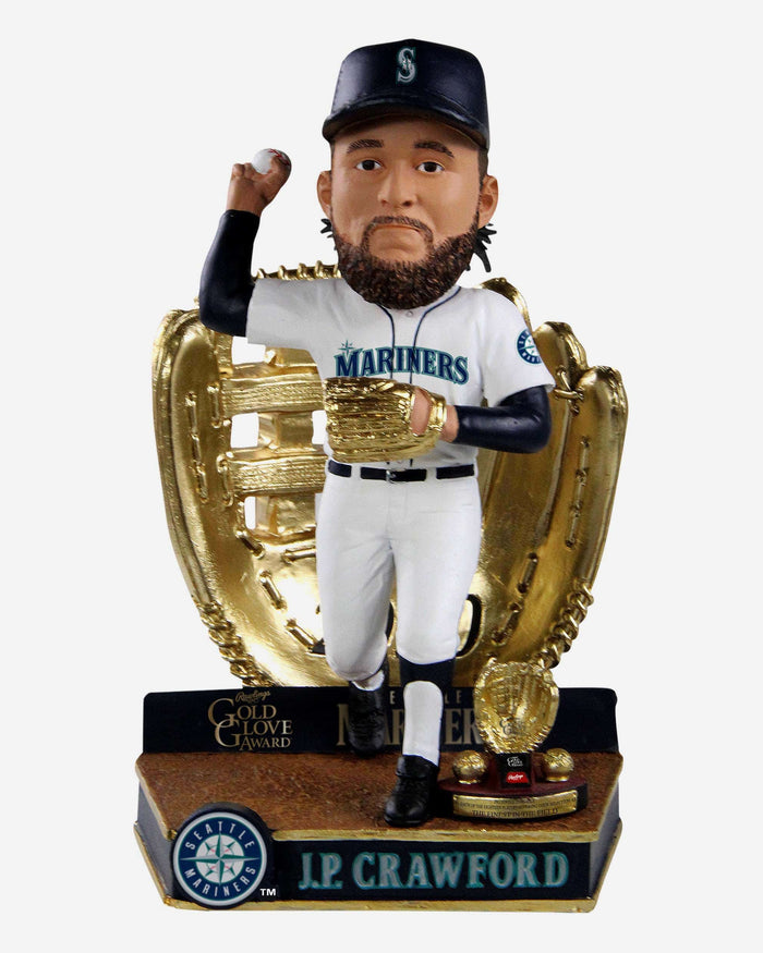 JP Crawford Seattle Mariners 2020 Gold Glove Bobblehead FOCO - FOCO.com