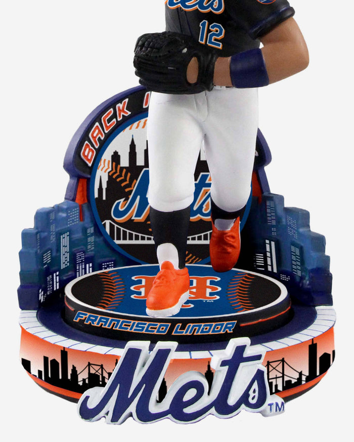 Francisco Lindor New York Mets Black Jersey Bobblehead FOCO - FOCO.com