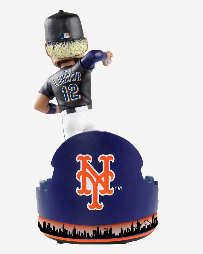 Francisco Lindor New York Mets Black Jersey Bobblehead FOCO - FOCO.com