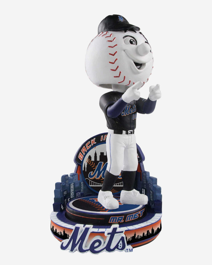 Mr Met New York Mets Mascot Black Jersey Bobblehead FOCO - FOCO.com