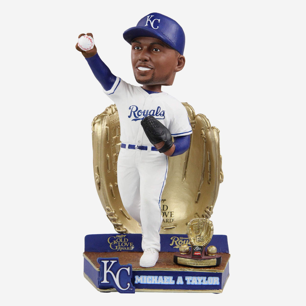 Michael A Taylor Kansas City Royals 2021 Gold Glove Bobblehead FOCO - FOCO.com