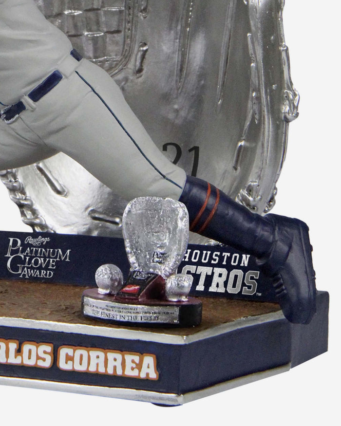 Carlos Correa Houston Astros 2021 Platinum Glove Bobblehead FOCO - FOCO.com