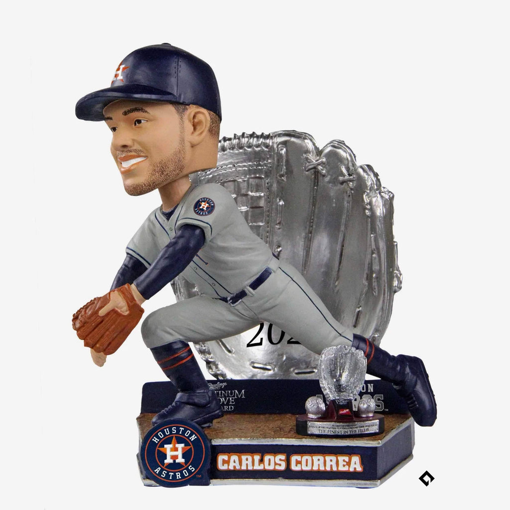 Carlos Correa Houston Astros 2021 Platinum Glove Bobblehead FOCO - FOCO.com